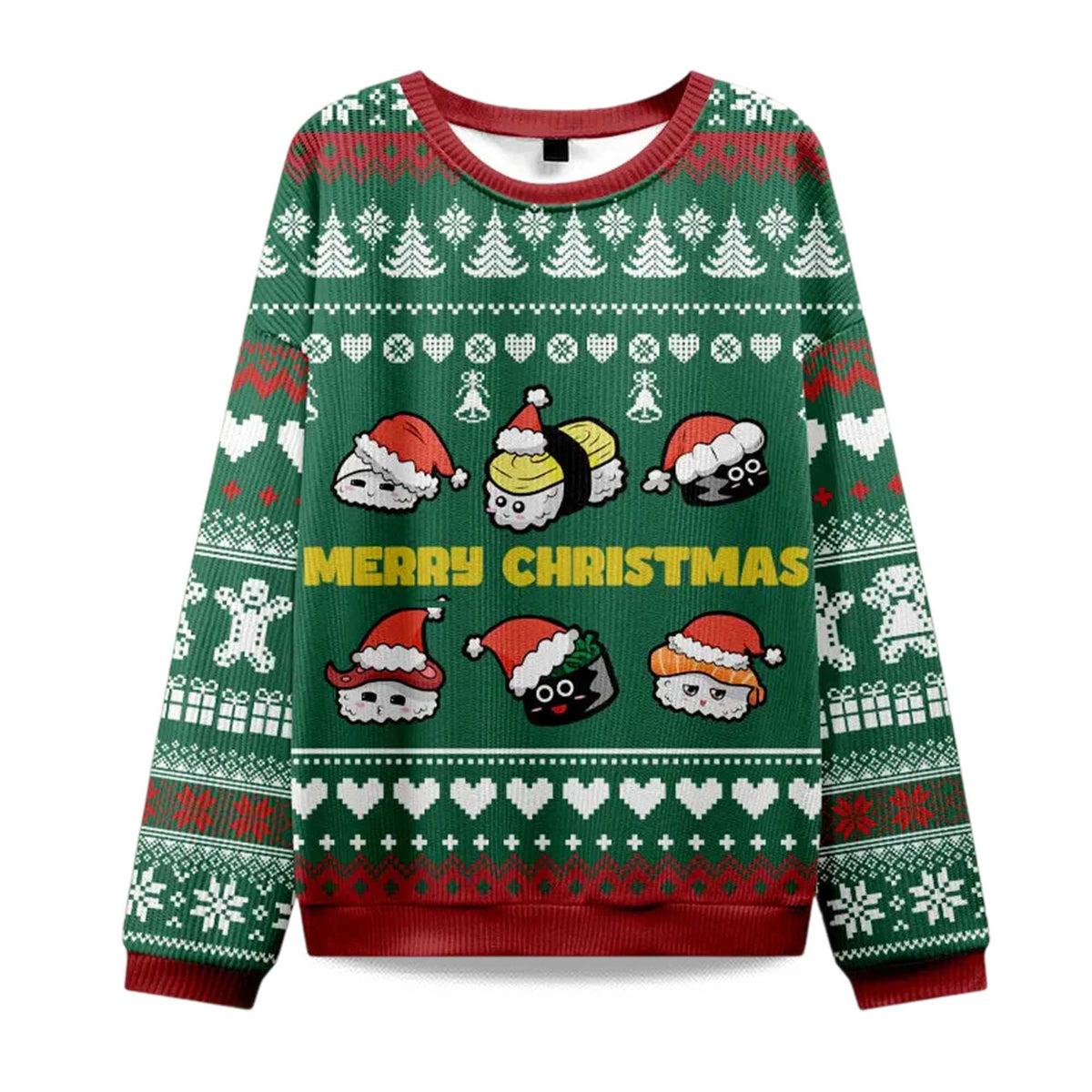 Cute Sushi Cat Ugly Christmas Sweater - Holiday Gift product image