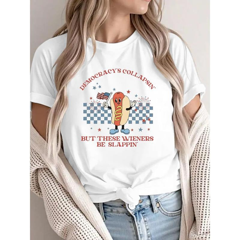 100 Dog Character Democracy'S Collapsin These Wieners - Adult & Kids T-Shirts, Sweatshirts & Hoodies apparel design preview 1