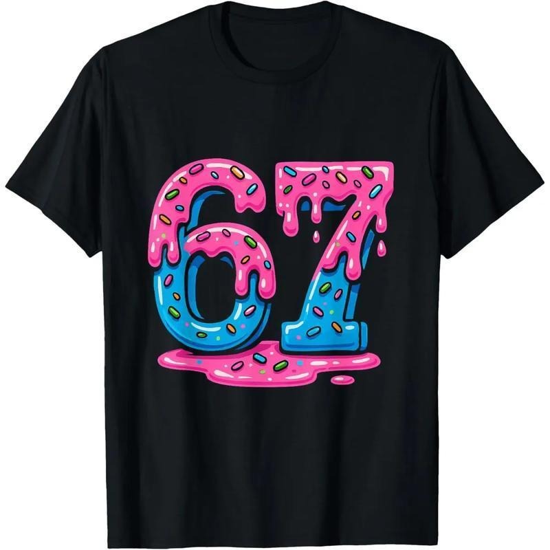 [100% Cotton] Six Seven Meme Ice Cream Drip - Adult & Kids T-Shirts, Sweatshirts & Hoodies apparel design preview 1