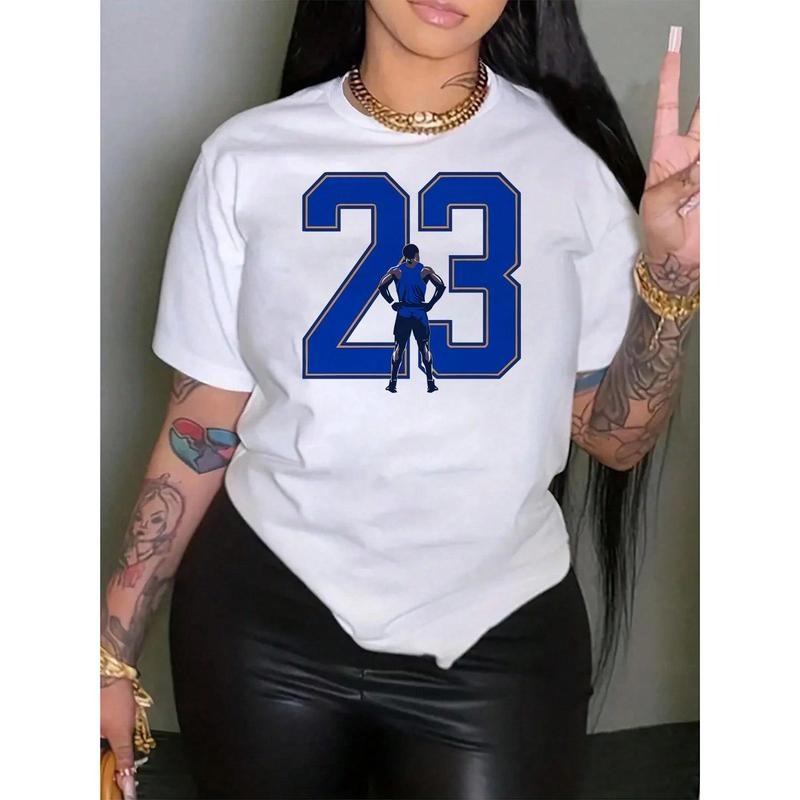 100% Cotton 23 Number Athletic Crew Neck Casual Short - Adult & Kids T-Shirts, Sweatshirts & Hoodies apparel design preview 1