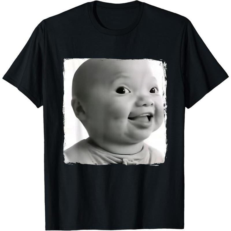 100% Cotton AI Baby Holding Back Laugh Funny Viral - Adult & Kids T-Shirts, Sweatshirts & Hoodies apparel design preview 1