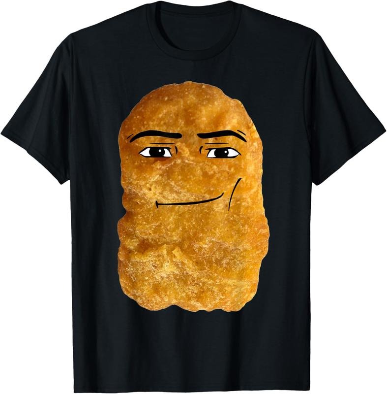 100% Cotton Chicken Nugget Meme Small Black - Adult & Kids T-Shirts, Sweatshirts & Hoodies apparel design preview 1
