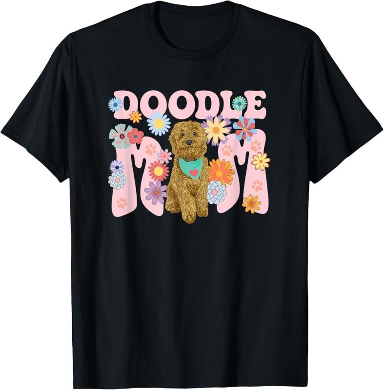 100% Cotton Cute Goldendoodle Doodle Dog Mom - Adult & Kids T-Shirts, Sweatshirts & Hoodies apparel design preview 1