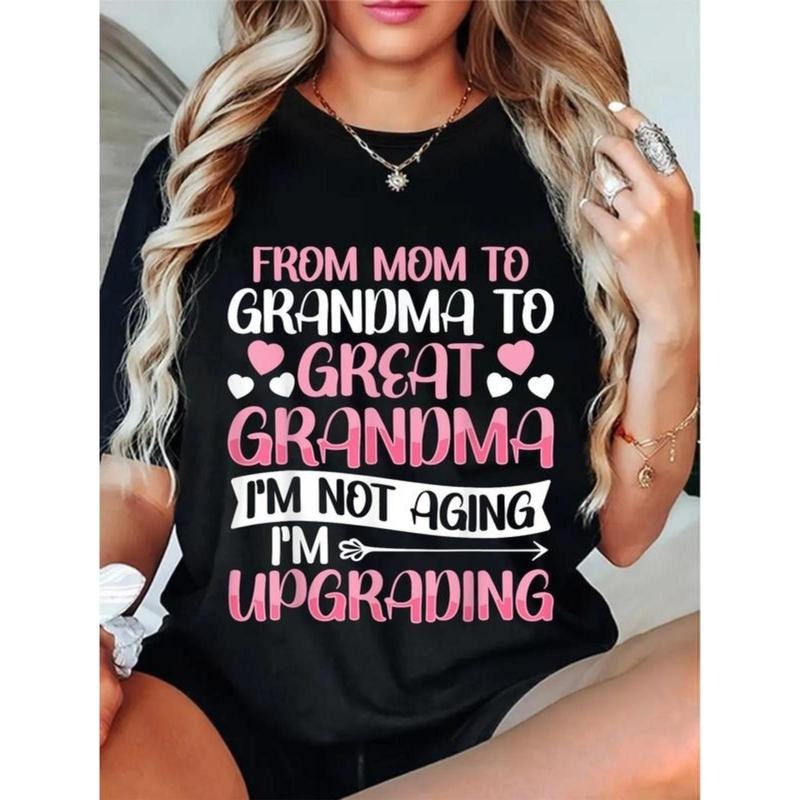 100% Cotton Great Grandmother First Time Grandma - Adult & Kids T-Shirts, Sweatshirts & Hoodies apparel design preview 1