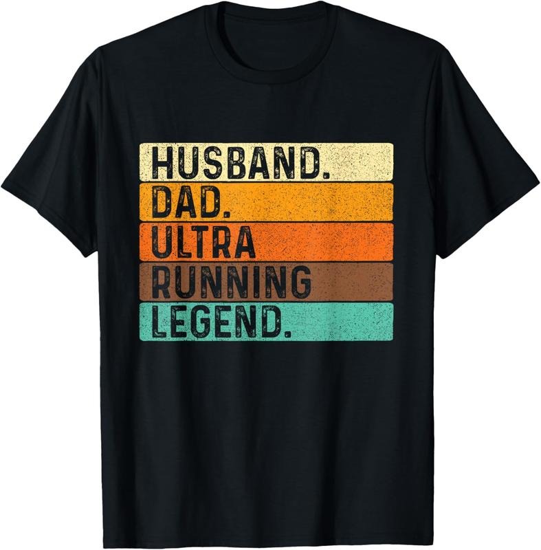 100% Cotton Husband Dad Ultra Running Ultramarathon - Adult & Kids T-Shirts, Sweatshirts & Hoodies apparel design preview 1