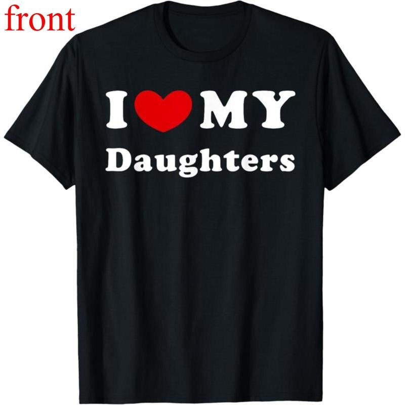 100% Cotton I Love My Daughters Heart 02 - Adult & Kids T-Shirts, Sweatshirts & Hoodies apparel design preview 1