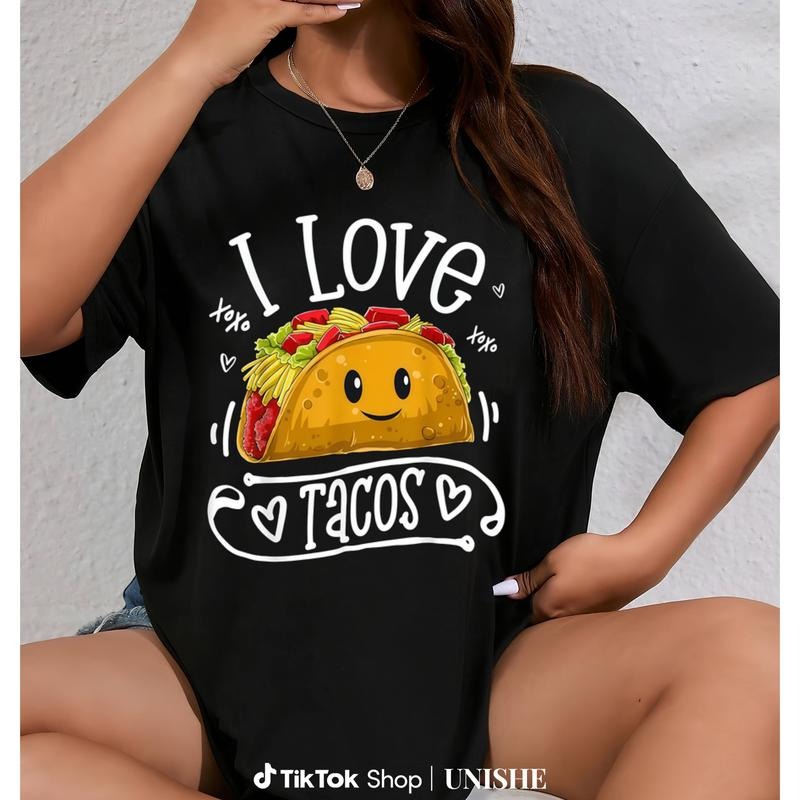 100% Cotton I Love Tacos - Adult & Kids T-Shirts, Sweatshirts & Hoodies apparel design preview 1