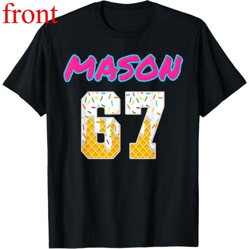 100% Cotton Mason 67 Baseball Meme Slang Viral Trend - Adult & Kids T-Shirts, Sweatshirts & Hoodies apparel design preview 1