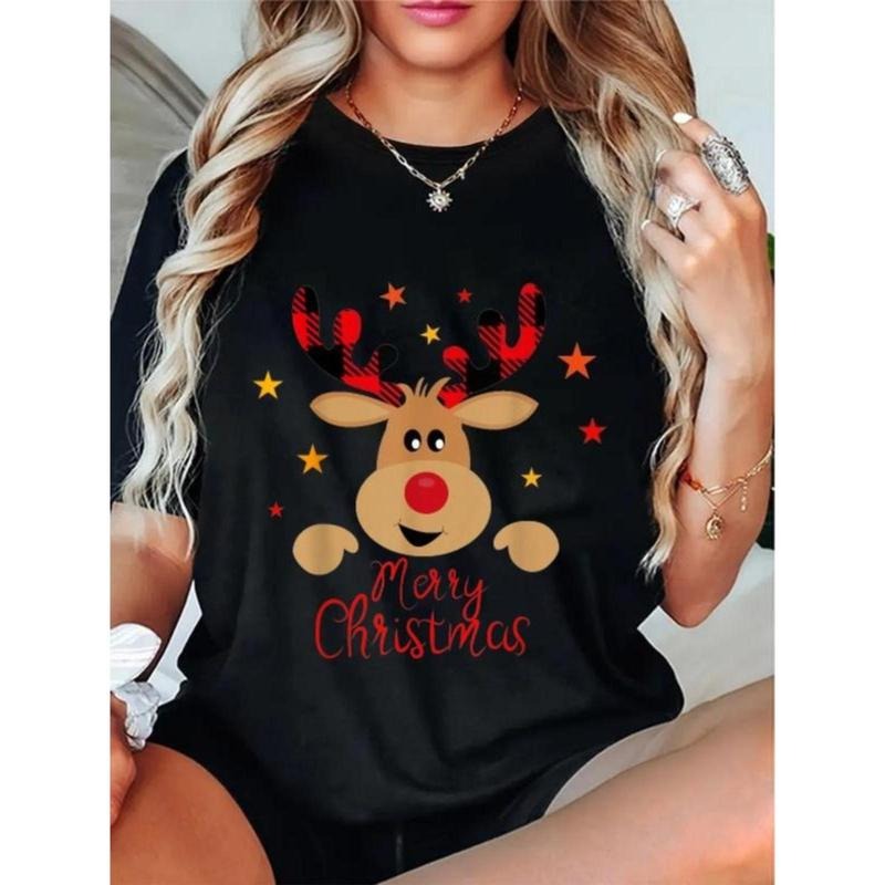 100% Cotton Merry Reindeer Matching - Adult & Kids T-Shirts, Sweatshirts & Hoodies apparel design preview 1