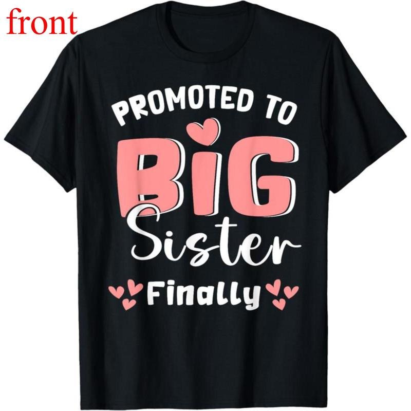 100% Cotton Promoted Big Sister Finally 2025 - Adult & Kids T-Shirts, Sweatshirts & Hoodies apparel design preview 1