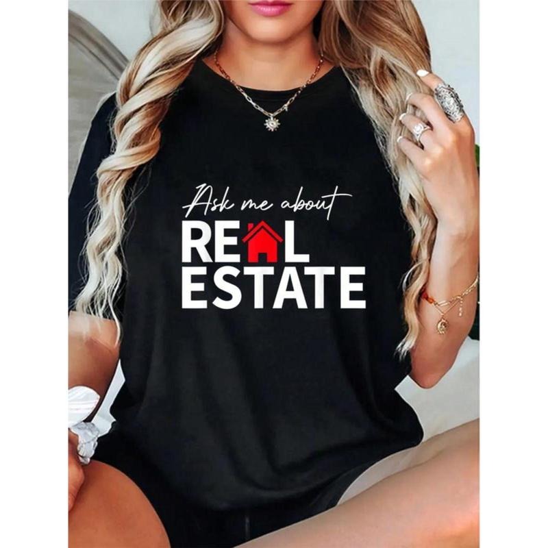 100% Cotton Real Estate Agent Funny Realtors Ask Me - Adult & Kids T-Shirts, Sweatshirts & Hoodies apparel design preview 1