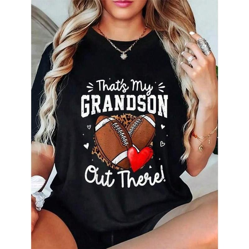 100% Cotton That'S My Grandson Out There Funny - Adult & Kids T-Shirts, Sweatshirts & Hoodies apparel design preview 1