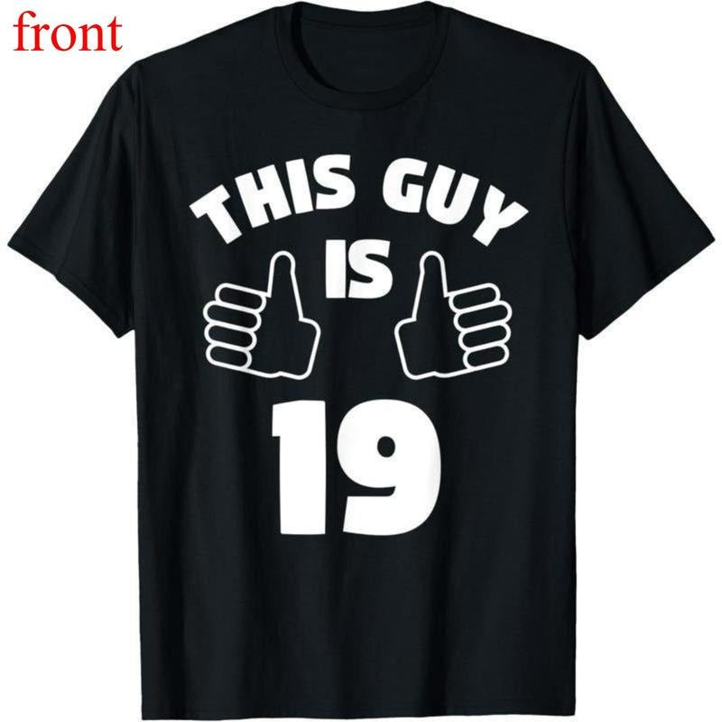 100% Cotton This Guy Is 19 Years Old 19th - Adult & Kids T-Shirts, Sweatshirts & Hoodies apparel design preview 1