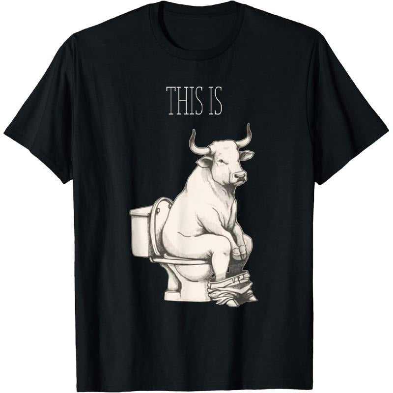 100% Cotton This Is Bull Sh!T Sat Toilet Funny - Adult & Kids T-Shirts, Sweatshirts & Hoodies apparel design preview 1