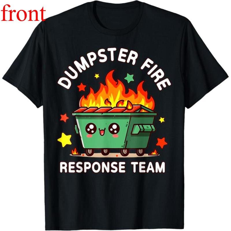 100% Cotton Funny Dumpster Fire Response Team Meme - Adult & Kids T-Shirts, Sweatshirts & Hoodies apparel design preview 1