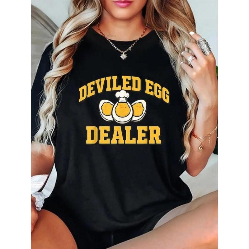 100% Cotton Funny Thanksgiving Retro Deviled Egg - Adult & Kids T-Shirts, Sweatshirts & Hoodies apparel design preview 1