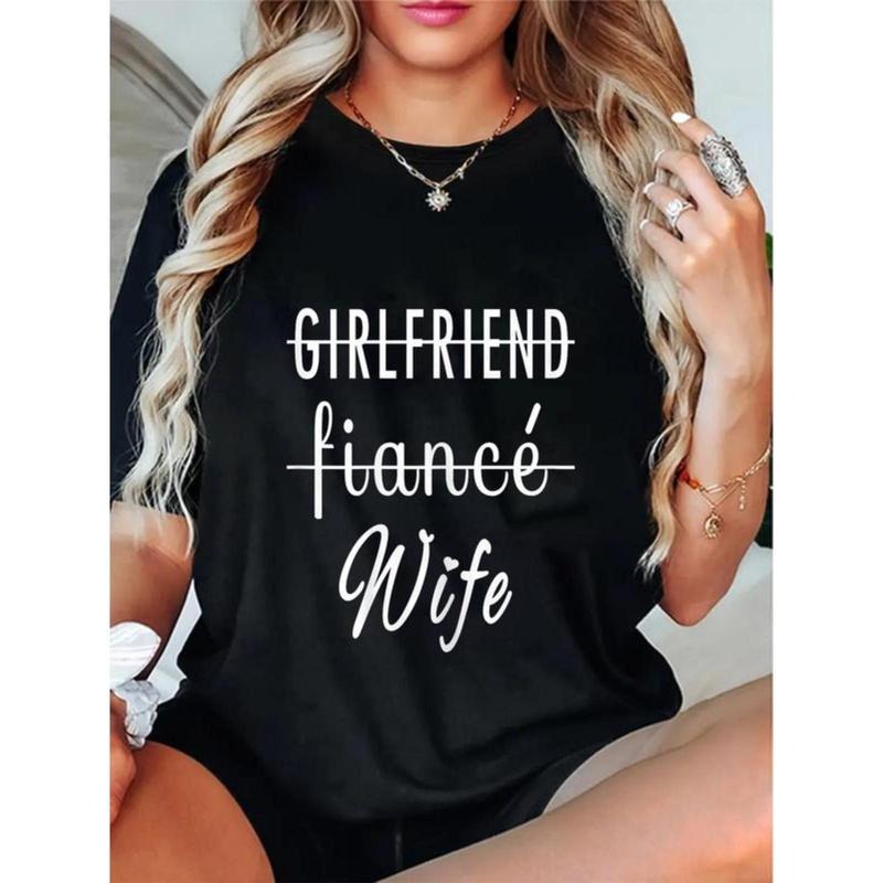 100% Cotton Girlfriend Fiance Wife I Engagement - Adult & Kids T-Shirts, Sweatshirts & Hoodies apparel design preview 1