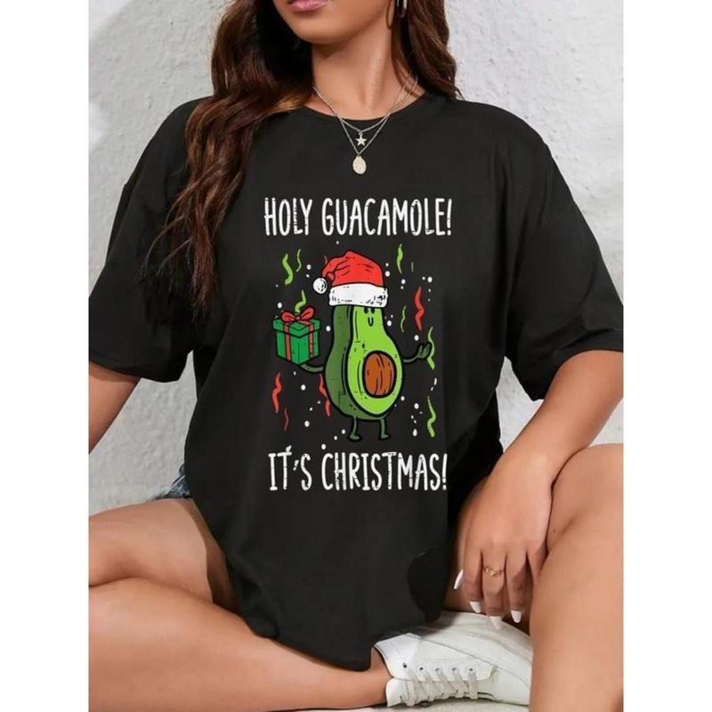 100% Cotton Holy Guacamole Avocado Xmas - Adult & Kids T-Shirts, Sweatshirts & Hoodies apparel design preview 1