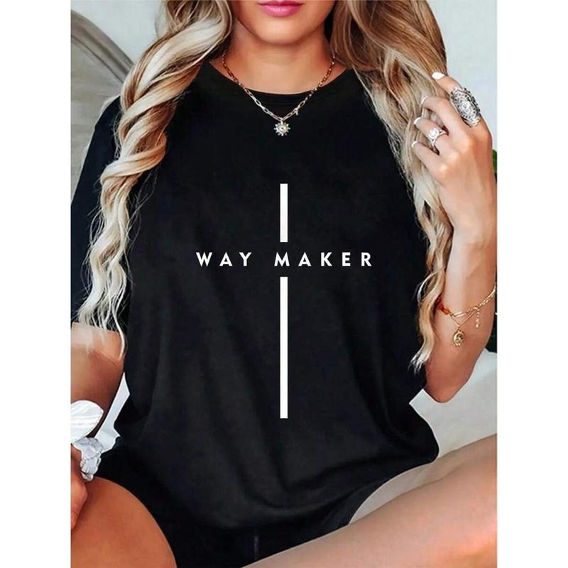 100% Cotton Way Maker Jesus Cross Christian Faith - Adult & Kids T-Shirts, Sweatshirts & Hoodies apparel design preview 1