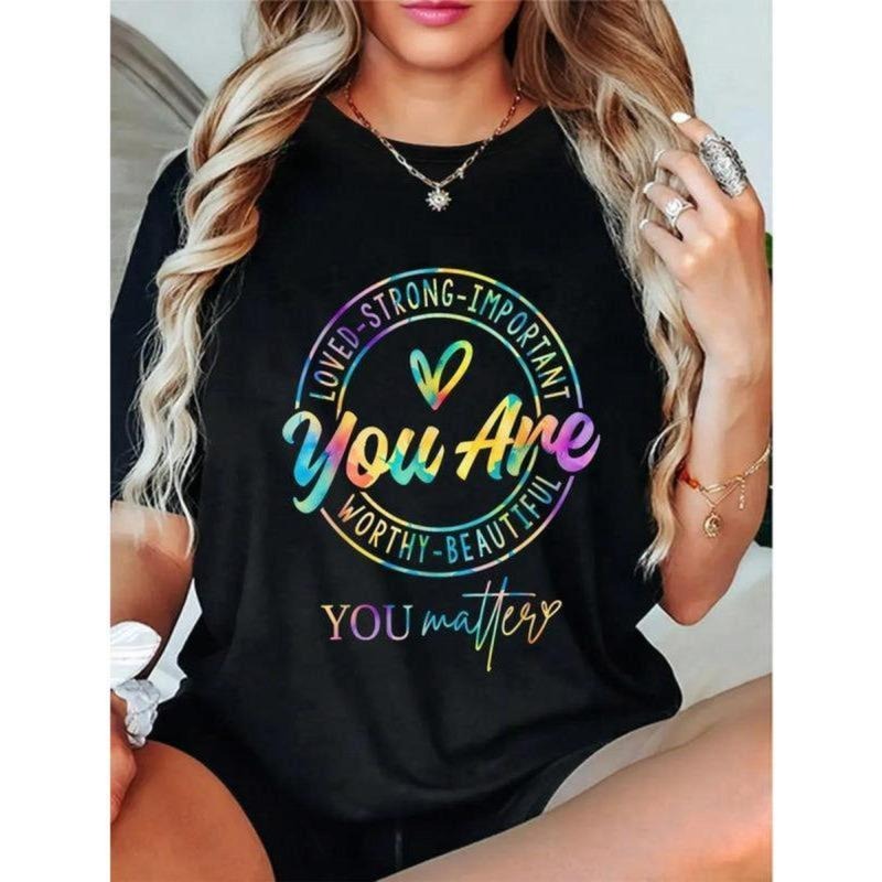 100% Cotton You Matter Kindness Mental Health - Adult & Kids T-Shirts, Sweatshirts & Hoodies apparel design preview 1