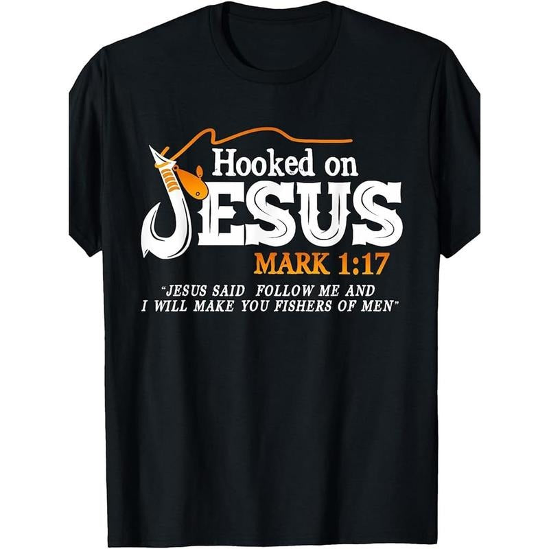 100% Made US Hooked Jesus I Will Make You Fishers USA - Adult & Kids T-Shirts, Sweatshirts & Hoodies apparel design preview 1