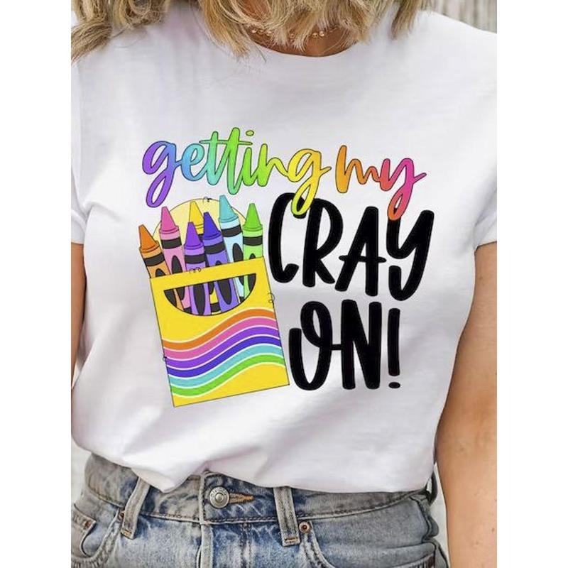 100% Pure Crayon Pattern Printed Spring Summer Round - Adult & Kids T-Shirts, Sweatshirts & Hoodies apparel design preview 1