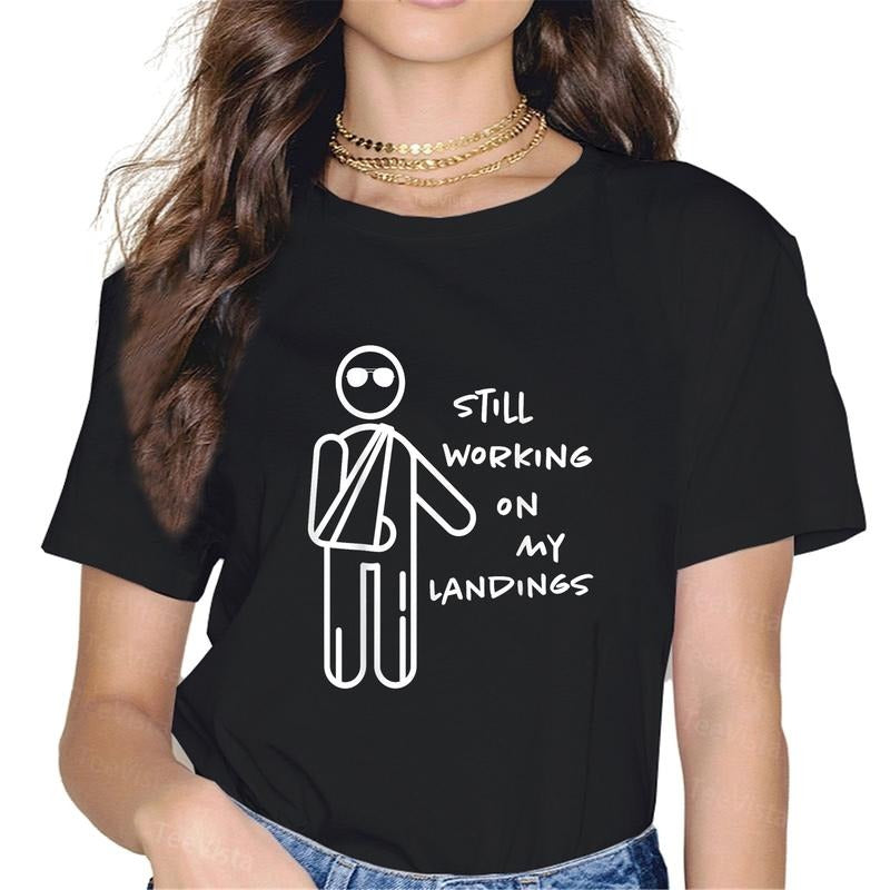 100% Cotton Broken Arm Get Well Working Landings - Adult & Kids T-Shirts, Sweatshirts & Hoodies apparel design preview 1