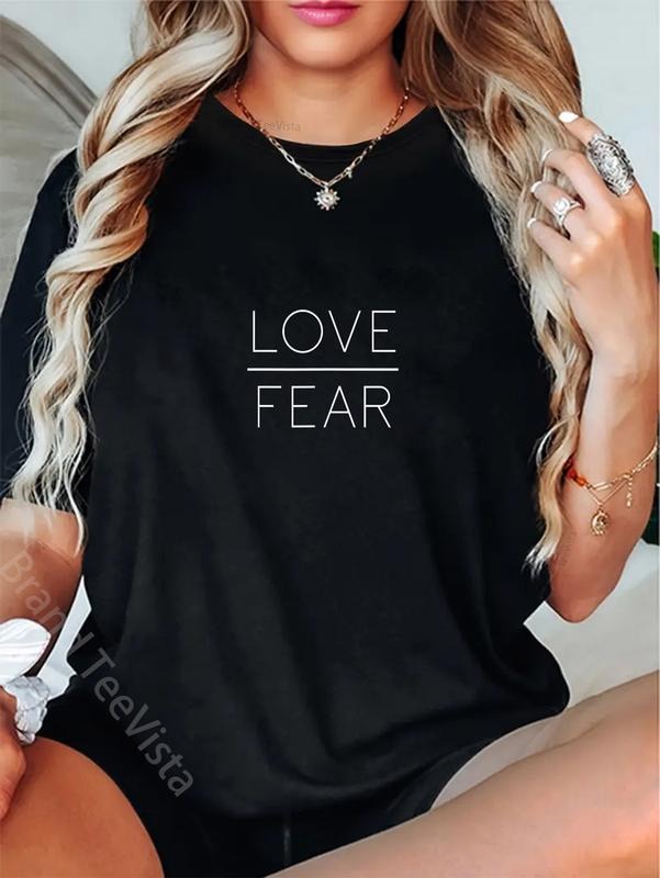 100% Cotton Christian Love Over Fear - Adult & Kids T-Shirts, Sweatshirts & Hoodies apparel design preview 1
