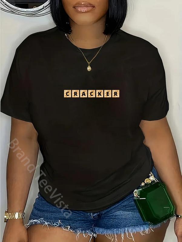 100% Cotton Cracker Funny Saltine Letter Squares 02 - Adult & Kids T-Shirts, Sweatshirts & Hoodies apparel design preview 1