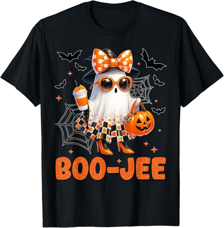 100% Cotton Cute Coquette Boo JEE Ghost Halloween - Adult & Kids T-Shirts, Sweatshirts & Hoodies apparel design preview 1