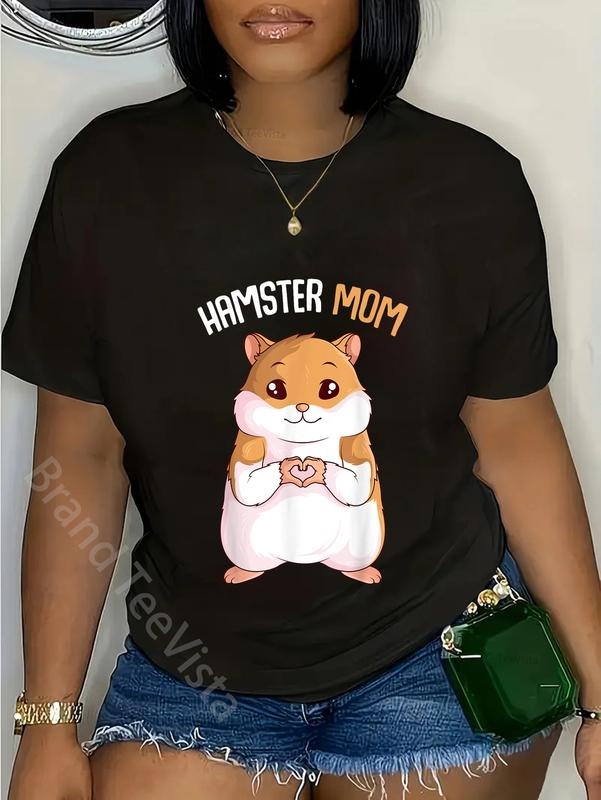100% Cotton Cute Hamster Pet Mom Hammy - Adult & Kids T-Shirts, Sweatshirts & Hoodies apparel design preview 1