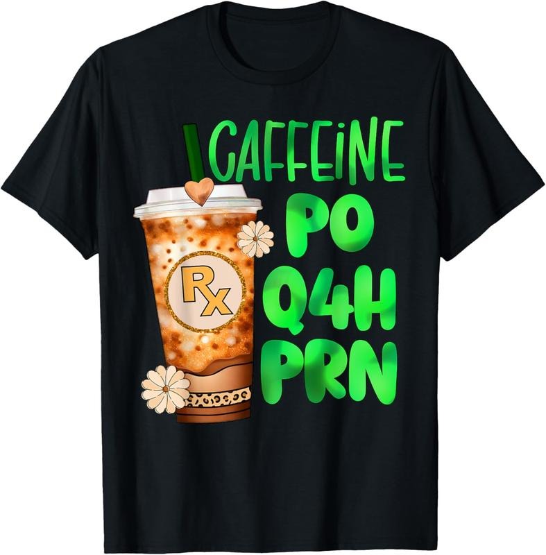 100% Cotton Cute Pharmacy Tech Pharmacist Caffeine - Adult & Kids T-Shirts, Sweatshirts & Hoodies apparel design preview 1