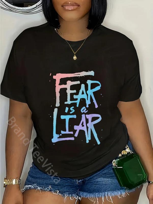 100% Cotton Fear Is Liar Inspirational Christian - Adult & Kids T-Shirts, Sweatshirts & Hoodies apparel design preview 1