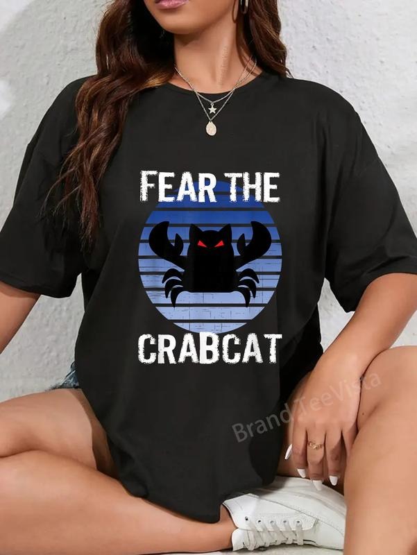 100% Cotton Fear Crabcat Funny Crab Cat Cryptozoology - Adult & Kids T-Shirts, Sweatshirts & Hoodies apparel design preview 1