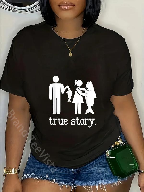 100% Cotton Funny Fishing True Story Fisherman - Adult & Kids T-Shirts, Sweatshirts & Hoodies apparel design preview 1