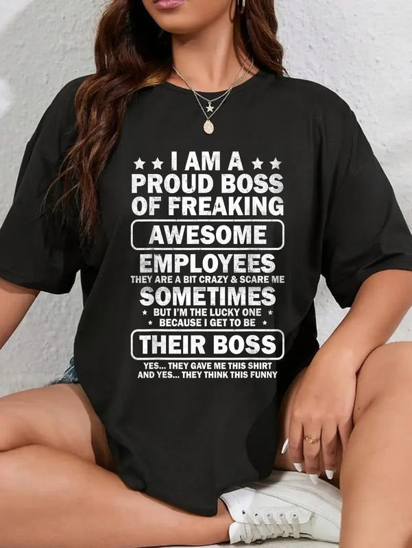 100% Cotton Funny Proud Boss Employee Appreciation - Adult & Kids T-Shirts, Sweatshirts & Hoodies apparel design preview 1