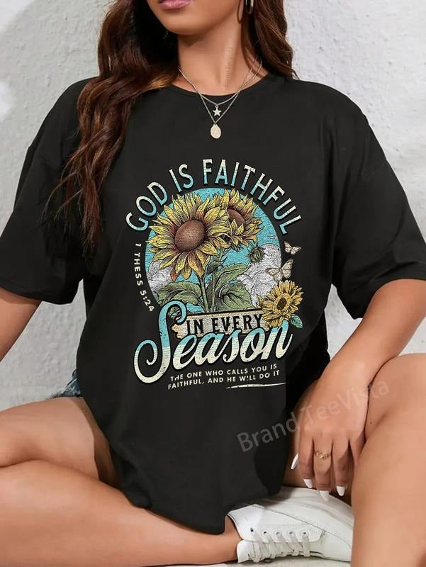 100% Cotton God Is Faithful Every Season 02 - Adult & Kids T-Shirts, Sweatshirts & Hoodies apparel design preview 1