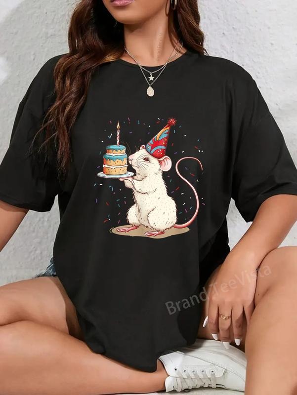 100% Cotton Happy Rat Costume Rodents Rats Lovers - Adult & Kids T-Shirts, Sweatshirts & Hoodies apparel design preview 1