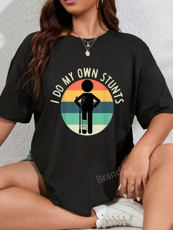 100% Cotton I Do My Own Stunts Get Well Funny Injury - Adult & Kids T-Shirts, Sweatshirts & Hoodies apparel design preview 1