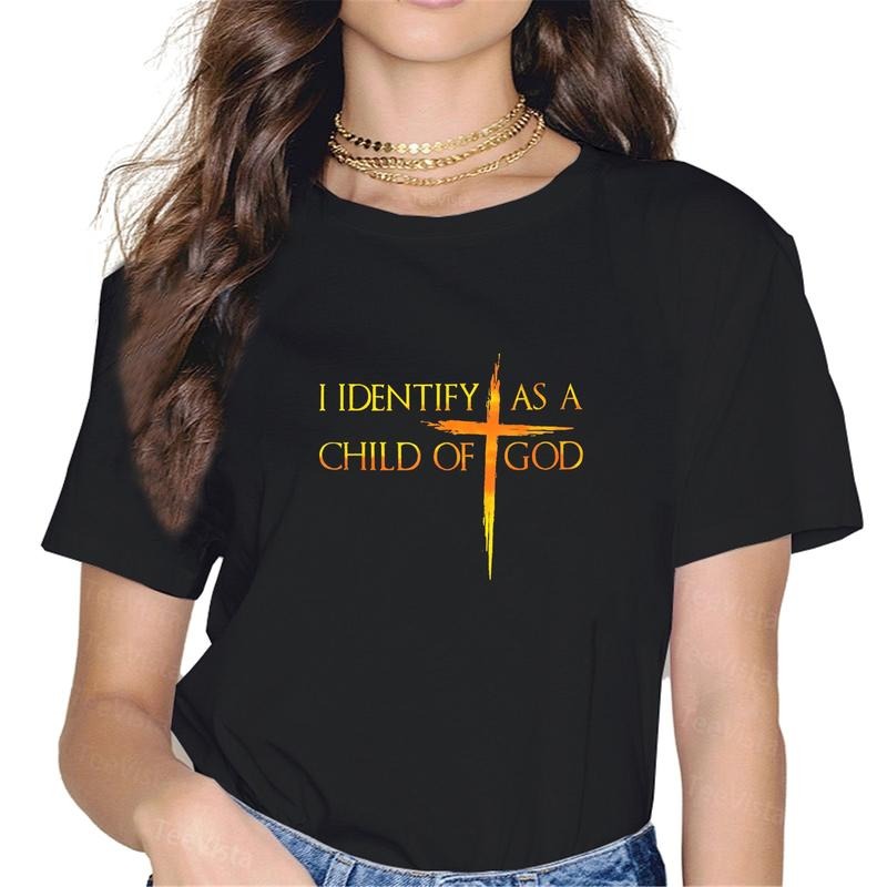 100% Cotton I Identify As Child God Christian Funny - Adult & Kids T-Shirts, Sweatshirts & Hoodies apparel design preview 1