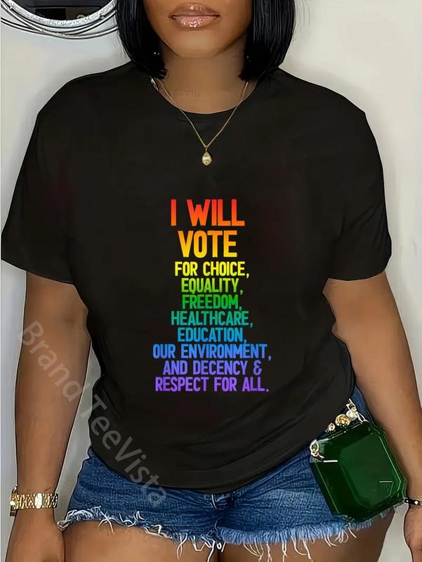 100% Cotton I WILL VOTE CHOICE EQUALITY FREEDOM - Adult & Kids T-Shirts, Sweatshirts & Hoodies apparel design preview 1