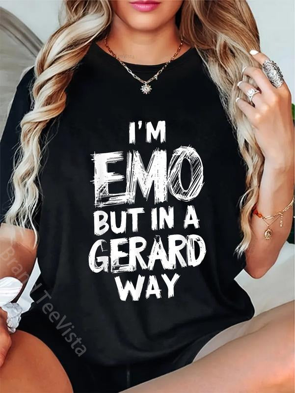 100% Cotton I'M Emo But Gerard Way E Girl Boy Punk - Adult & Kids T-Shirts, Sweatshirts & Hoodies apparel design preview 1