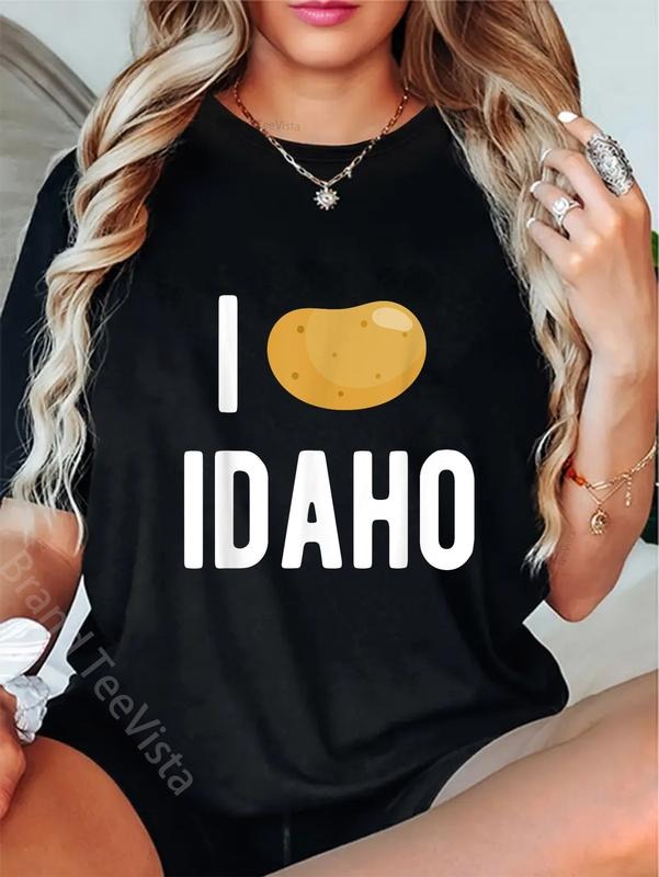100% Cotton Idaho Potato I Love Vegetable Funny State - Adult & Kids T-Shirts, Sweatshirts & Hoodies apparel design preview 1