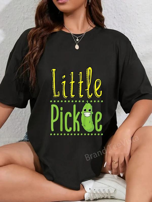 100% Cotton Little Pickle Cute Pickles Vegetable - Adult & Kids T-Shirts, Sweatshirts & Hoodies apparel design preview 1
