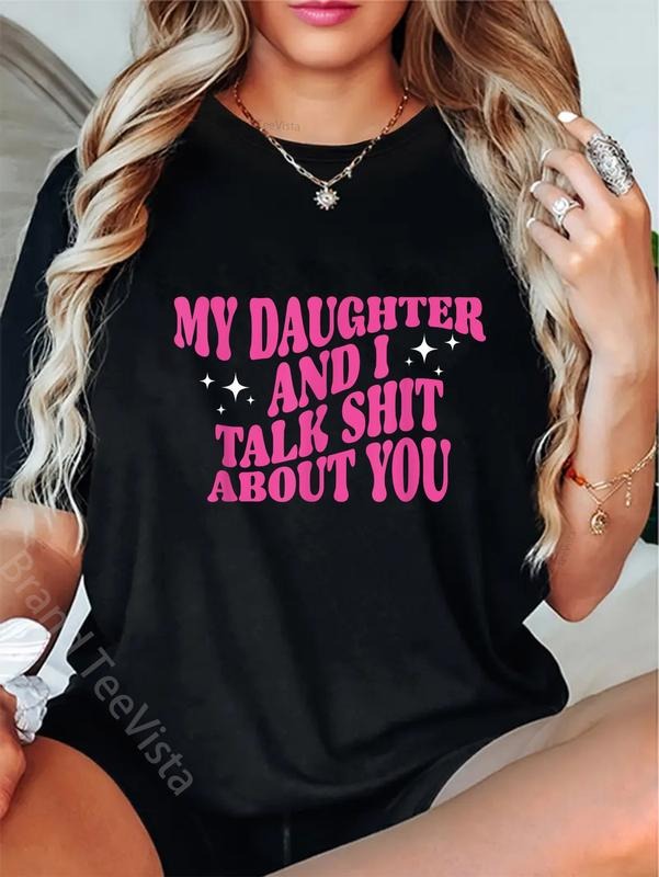 100% Cotton My Daughter I Talk Shit About You Funny - Adult & Kids T-Shirts, Sweatshirts & Hoodies apparel design preview 1
