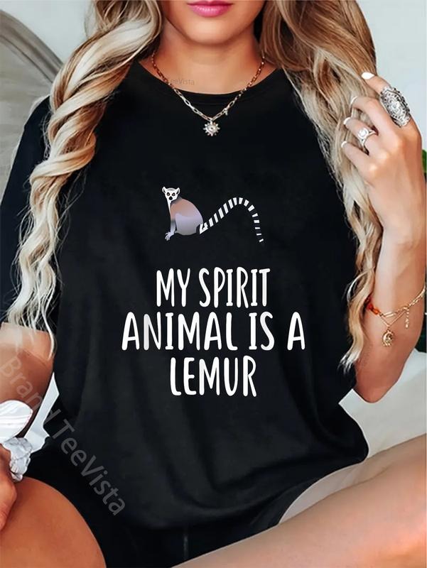 100% Cotton My Spirit Animal Is LEMUR Funny LEMURS - Adult & Kids T-Shirts, Sweatshirts & Hoodies apparel design preview 1