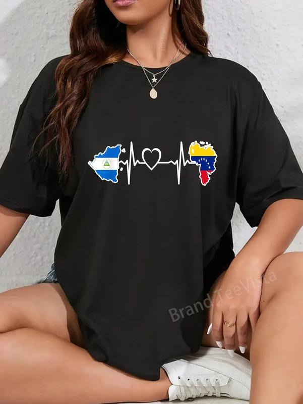 100% Cotton Nicaragua Venezuela Flag Nicaraguan - Adult & Kids T-Shirts, Sweatshirts & Hoodies apparel design preview 1