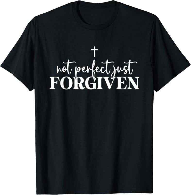 100% Cotton Not Perfect Just Forgiven - Adult & Kids T-Shirts, Sweatshirts & Hoodies apparel design preview 1