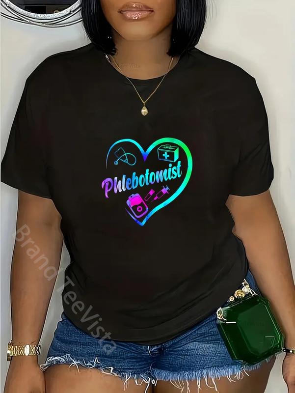 100% Cotton Phlebotomist Tech Technician Heart - Adult & Kids T-Shirts, Sweatshirts & Hoodies apparel design preview 1