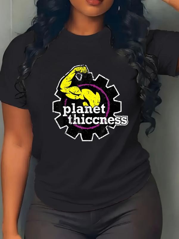 100% Cotton Planet Thiccness Gym Thickness Funny Joke - Adult & Kids T-Shirts, Sweatshirts & Hoodies apparel design preview 1